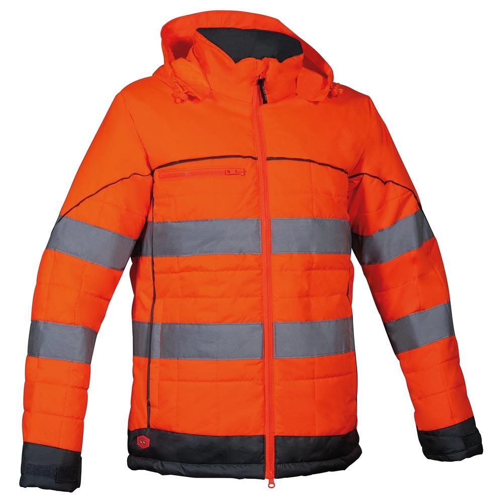 piumino cofra recife v336 arancio fluo/antra s
