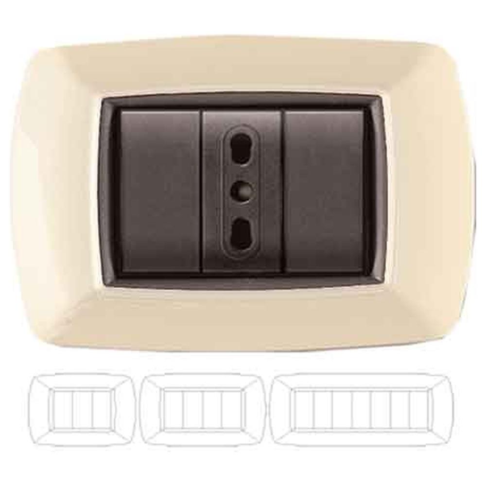 placca coprinterruttore avorio 'mylife'