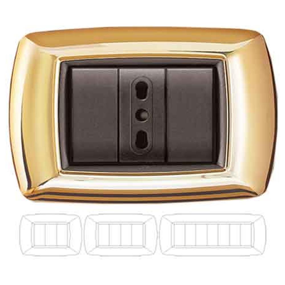 placca coprinterruttore oro 'mylife'