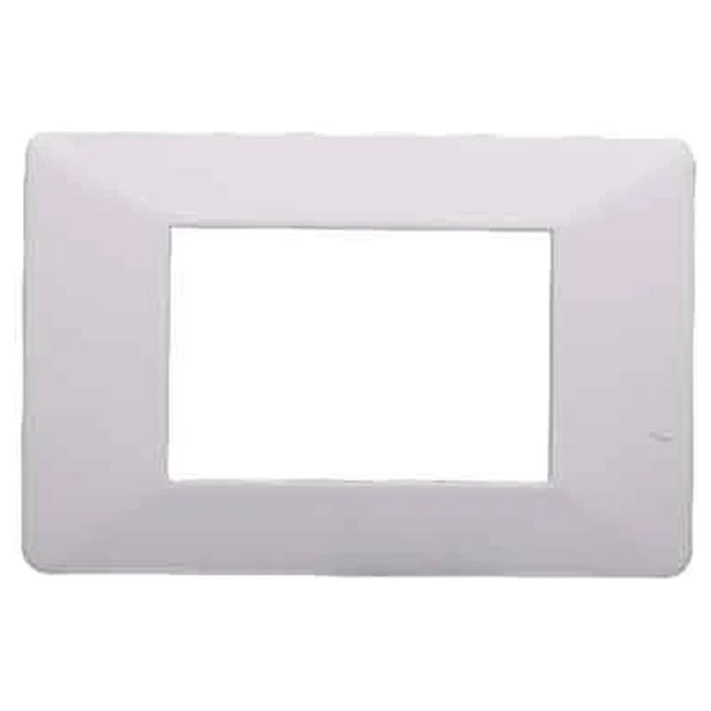 placca coprinterruttori bianca 'starlight'