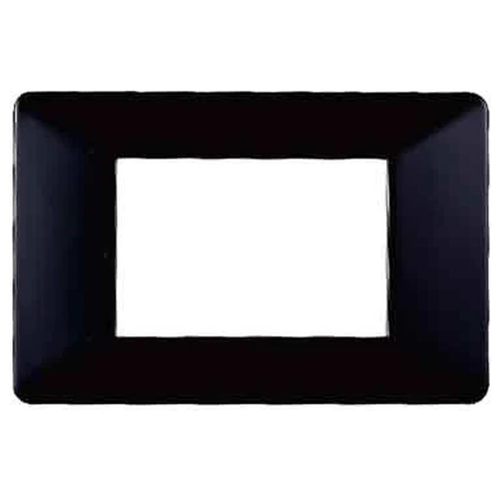 placca coprinterruttori nera 'starlight'