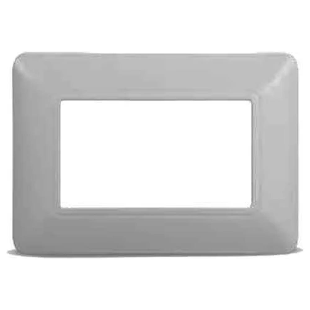 placca coprinterruttori silver 'solar'
