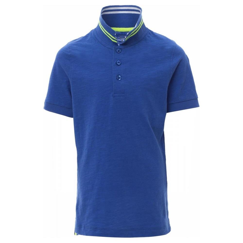 polo bambino manica corta payper nautic kids nautical royal/bianco-giallo fluo 7/8