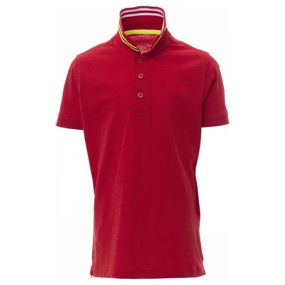 polo bambino manica corta payper nautic kids red passion/bianco-giallo fluo 7/8