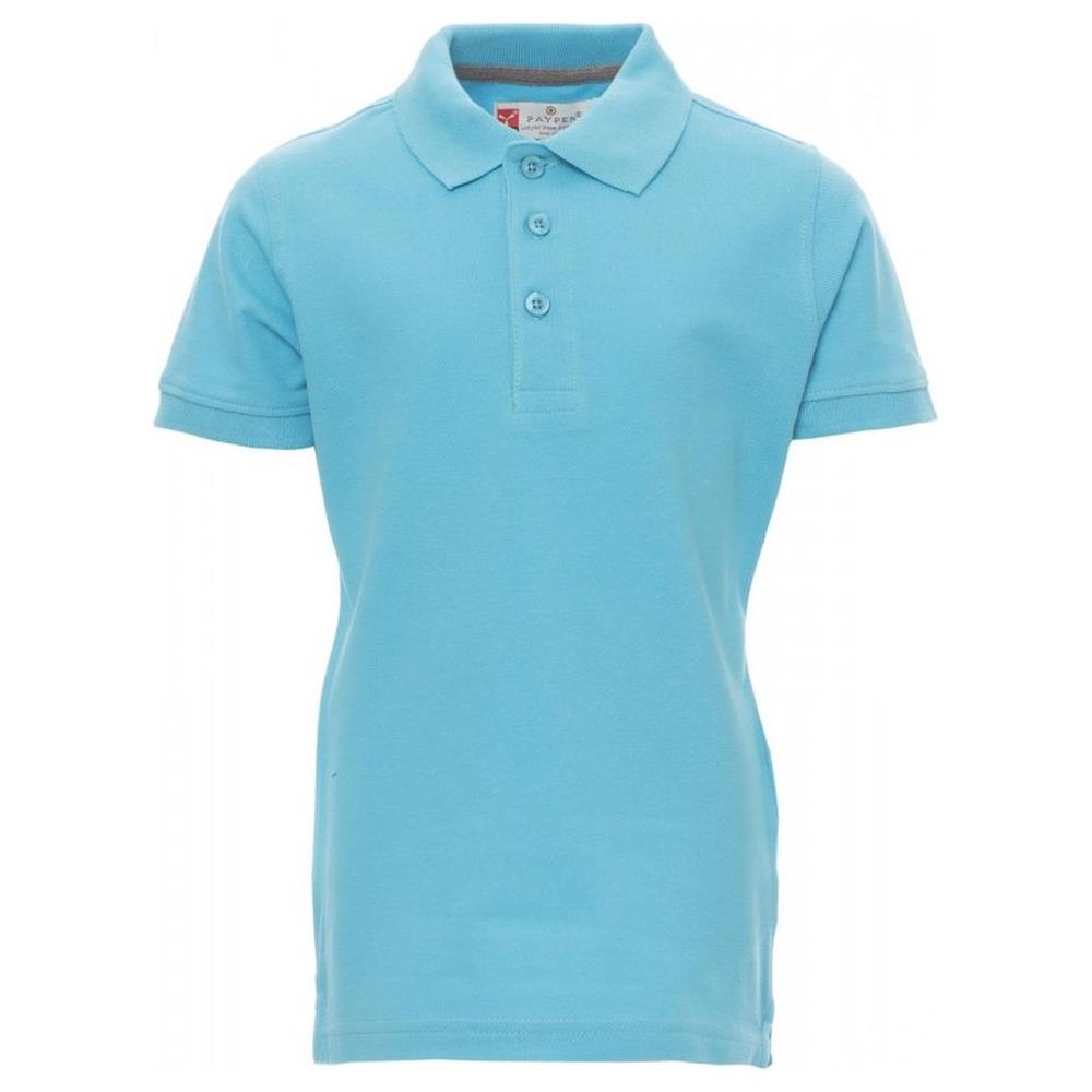 polo bambino manica corta payper venice kids blu atollo 3/4