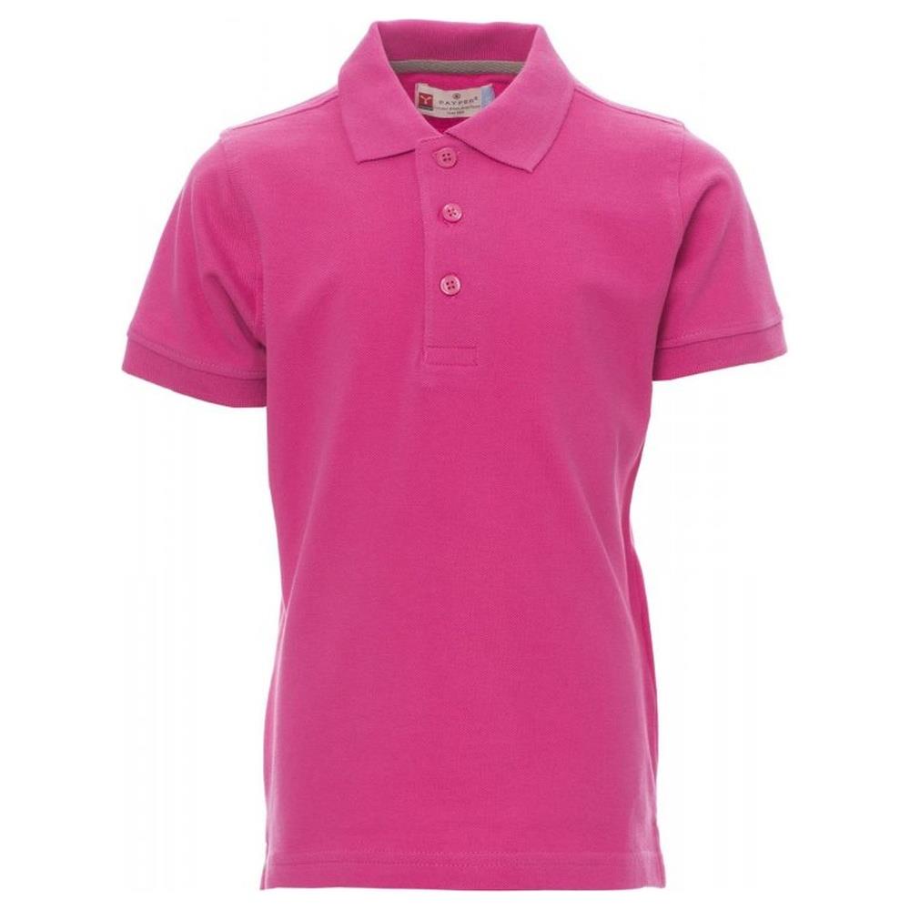polo bambino manica corta payper venice kids fucsia 3/4