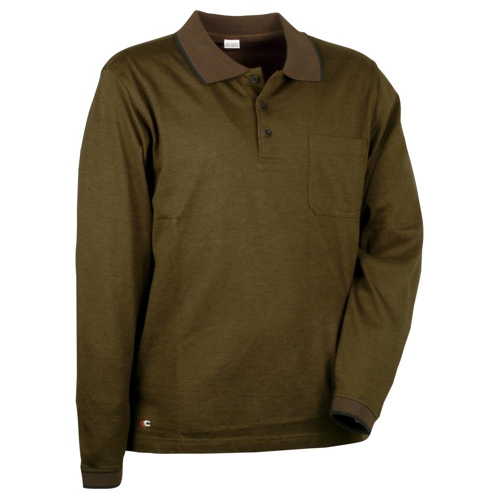 polo cofra luxembourg v035 fango/nero s