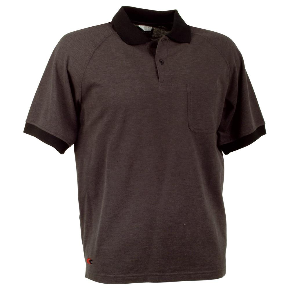 polo cofra martinique v083 antracite/nero s