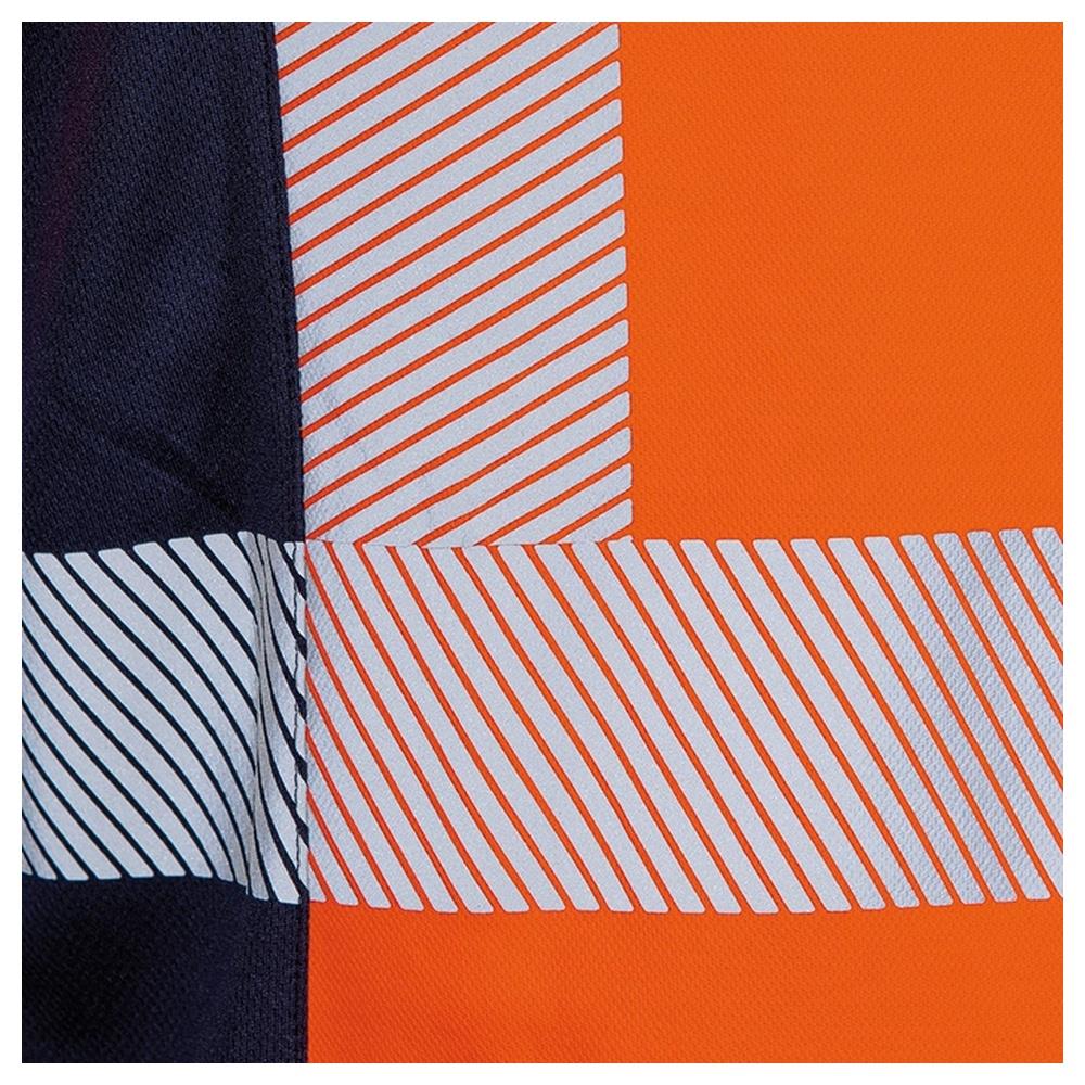 polo cofra tilcara v651 arancio fluo/navy s