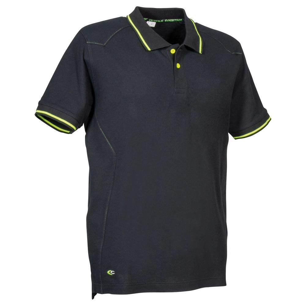 polo cofra tudela v620 nero/nero/giallo fluo s