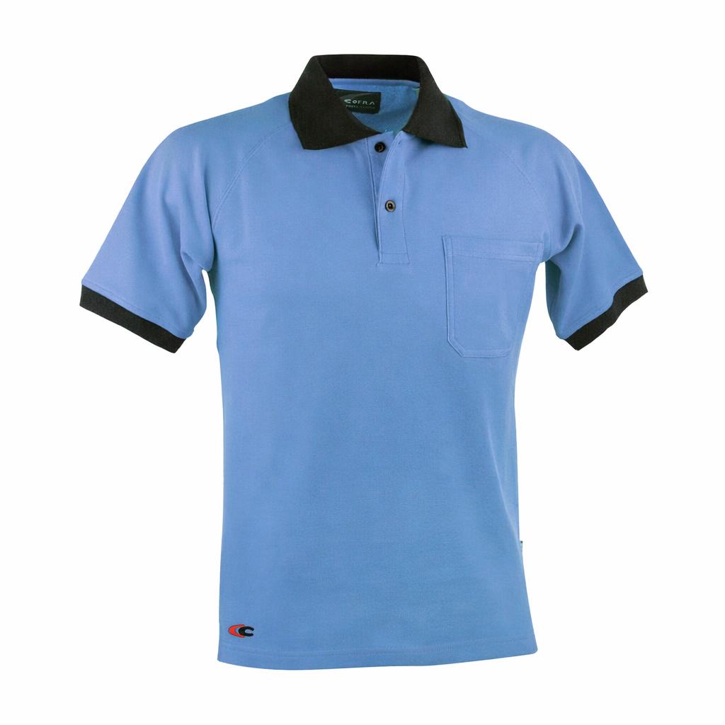 Polo da Lavoro Manica Corta Cofra Martinique Celeste M Outlet