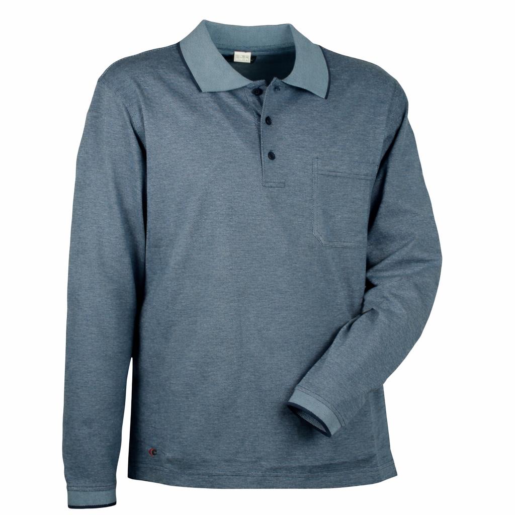 Polo da Lavoro Manica Lunga Cofra Luxembourg  Navy 2XL Outlet