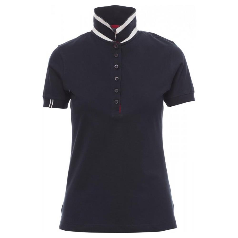 polo donna manica corta payper memphis lady navy/bianco-rosso s