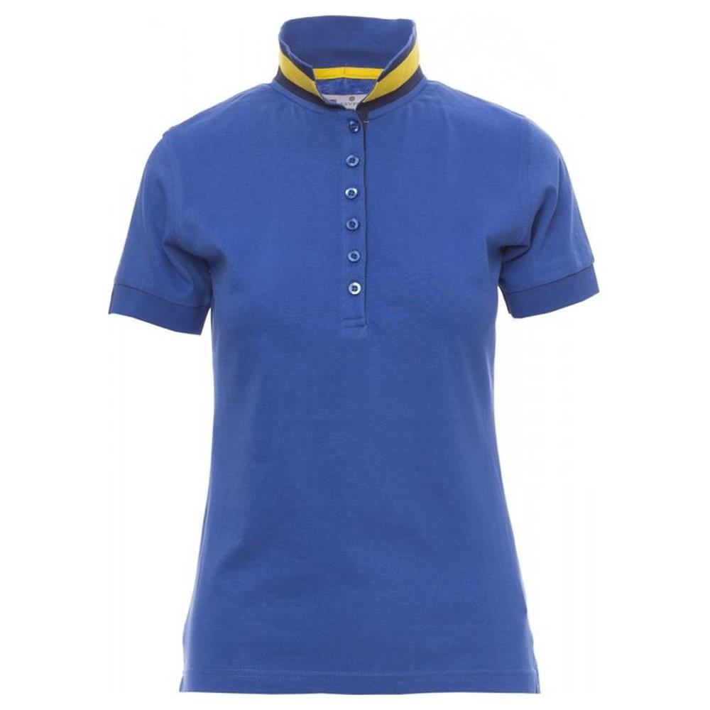 polo donna manica corta payper memphis lady royal/giallo-navy s