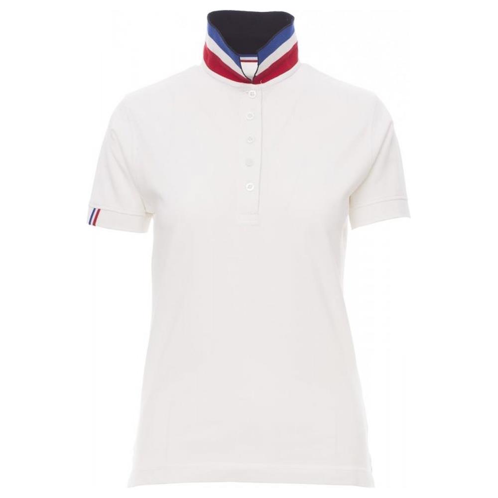 polo donna manica corta payper nation lady bianco/francia s