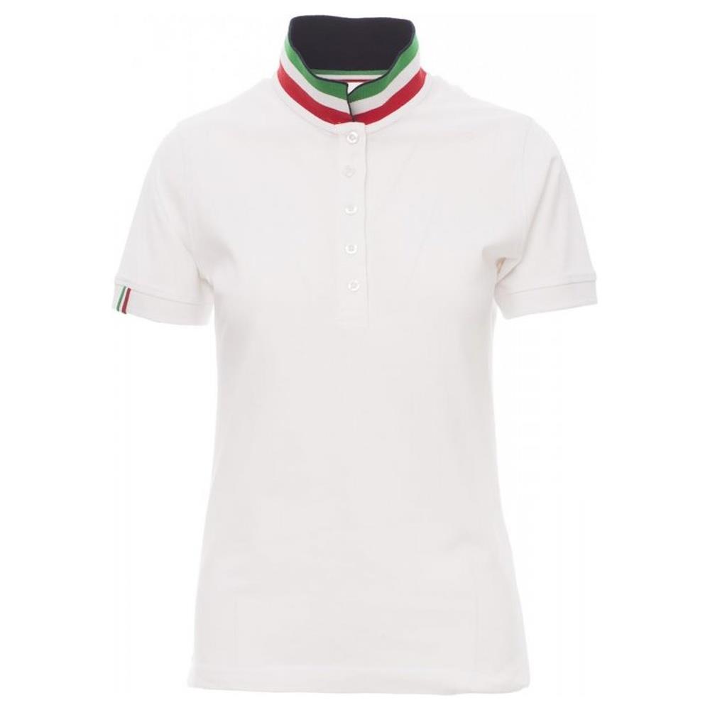 polo donna manica corta payper nation lady bianco/italia s