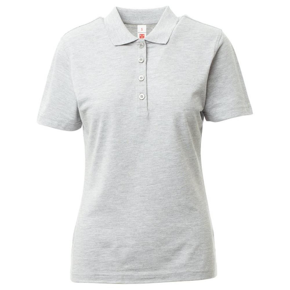 polo donna manica corta payper rome lady melange grigio melange xs