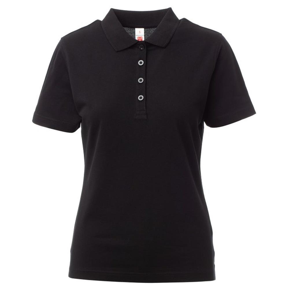 polo donna manica corta payper rome lady nero xs