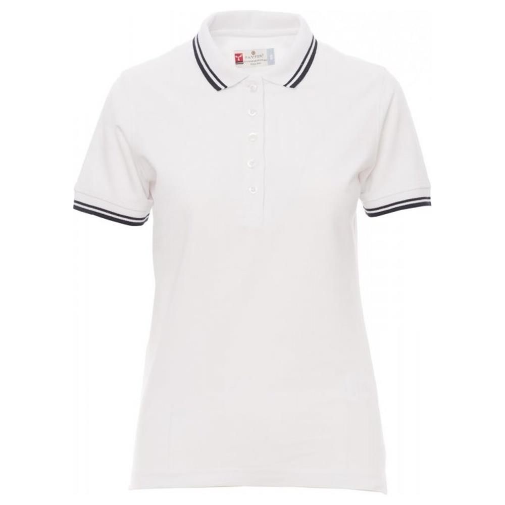 polo donna manica corta payper skipper lady bianco/navy xs
