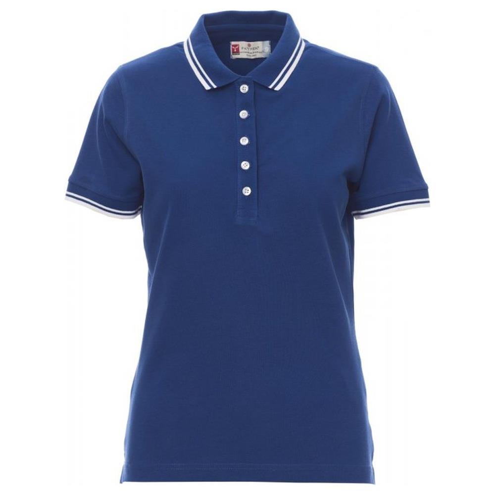 polo donna manica corta payper skipper lady royal/bianco xs