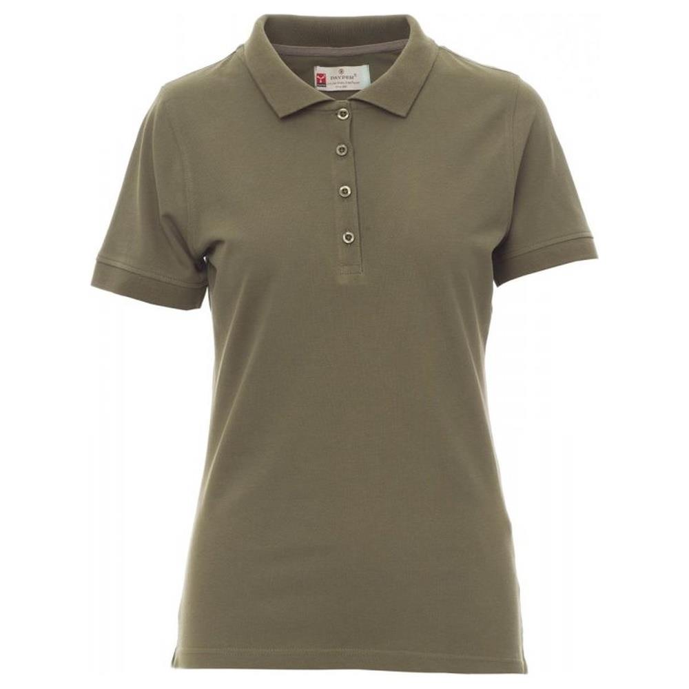 polo donna manica corta payper venice lady verde militare xs