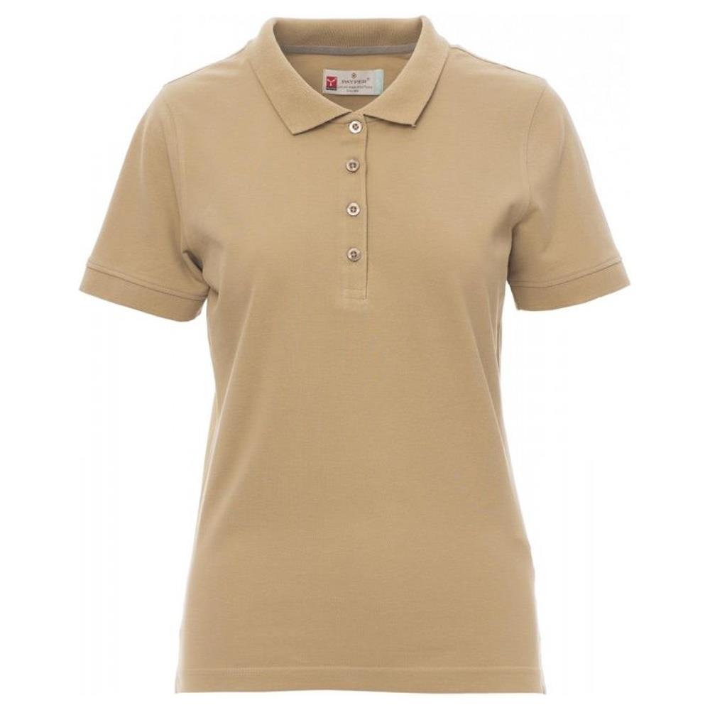 polo donna manica corta payper venice lady warm brown xs