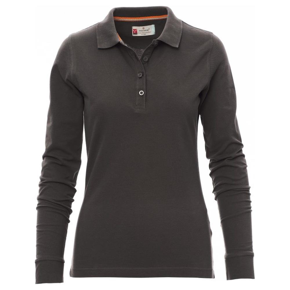polo donna manica lunga payper florence lady antracite xs