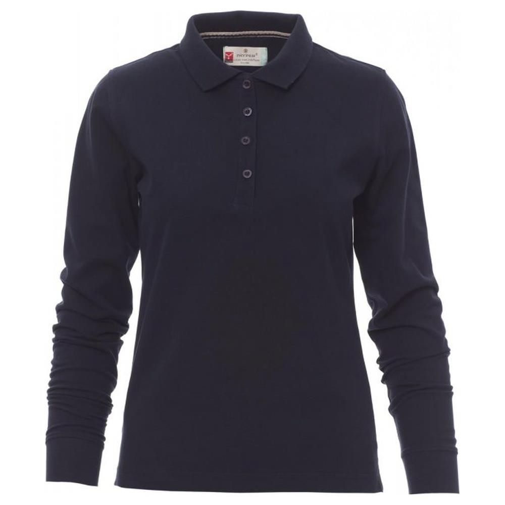 polo donna manica lunga payper florence lady navy xs