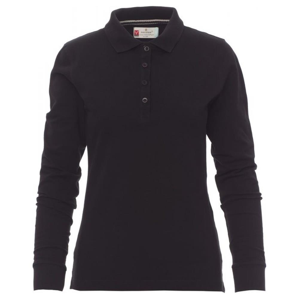 polo donna manica lunga payper florence lady nero xs