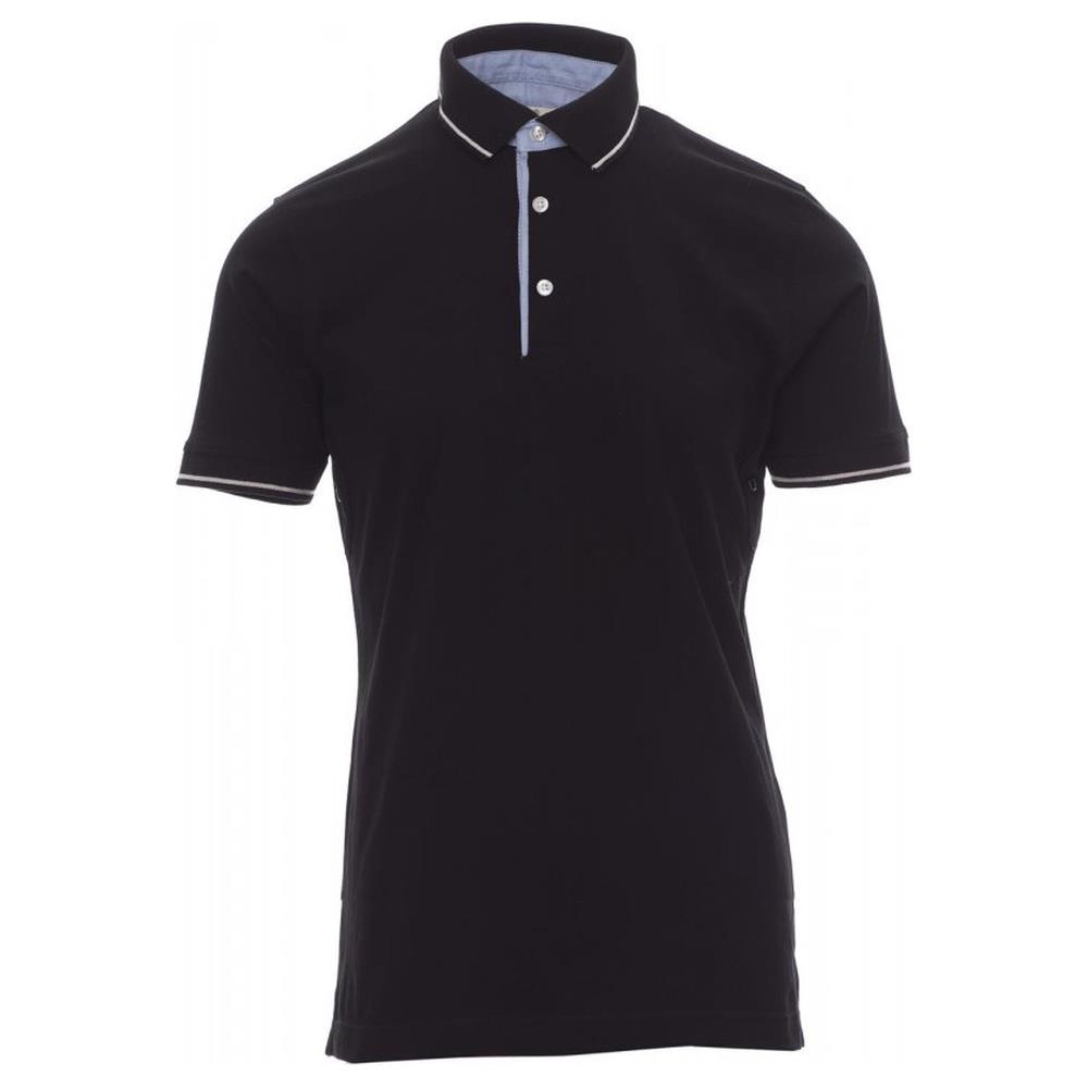 polo manica corta payper cambridge nero/bianco s