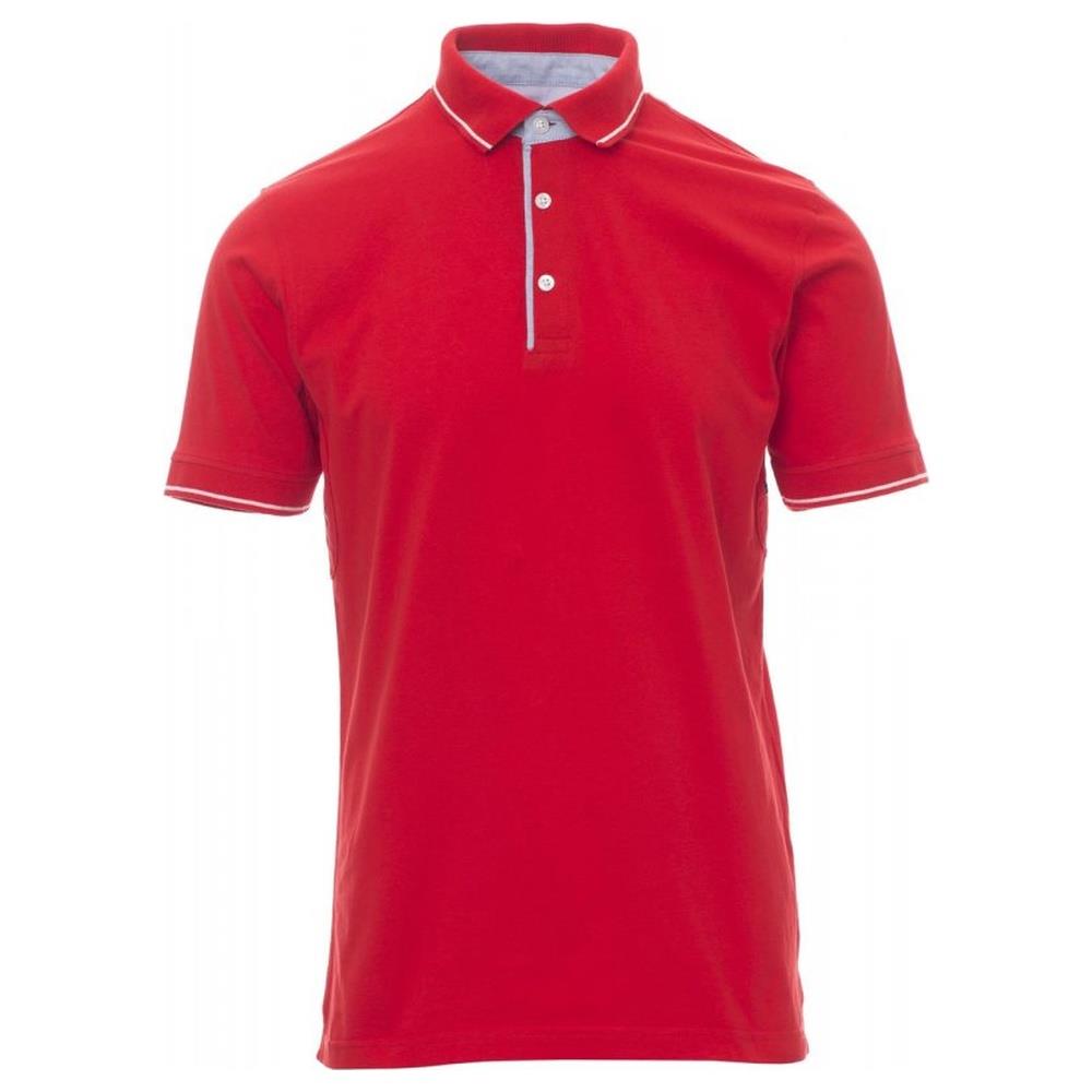 polo manica corta payper cambridge rosso/bianco s
