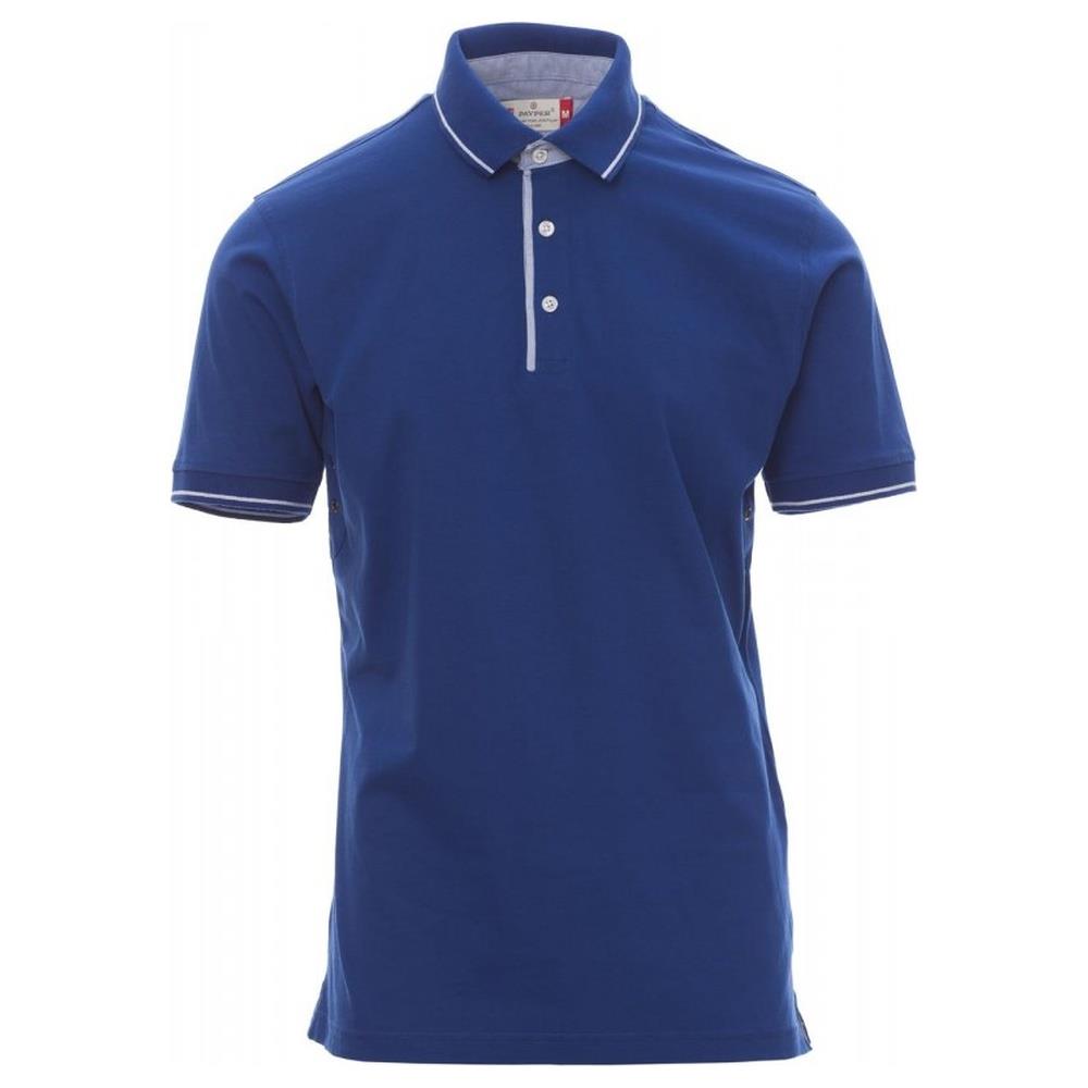 polo manica corta payper cambridge royal/bianco s