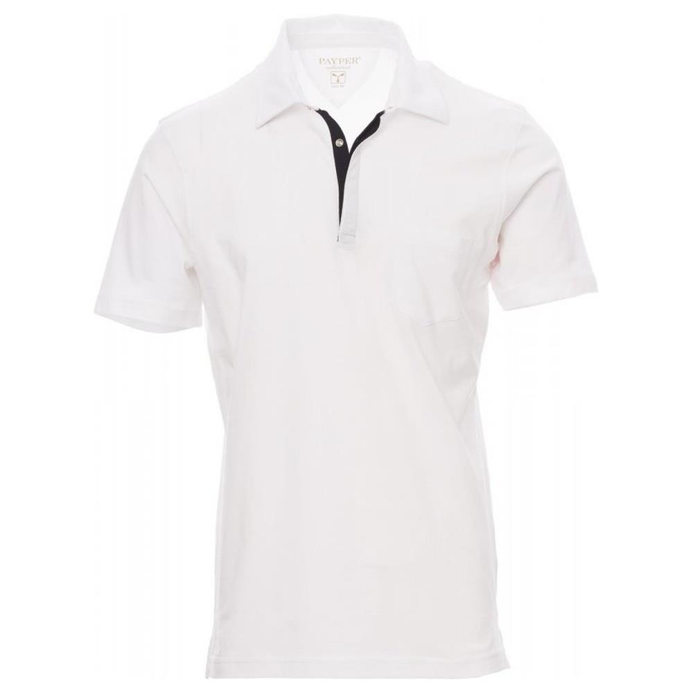 polo manica corta payper chic bianco/nero s