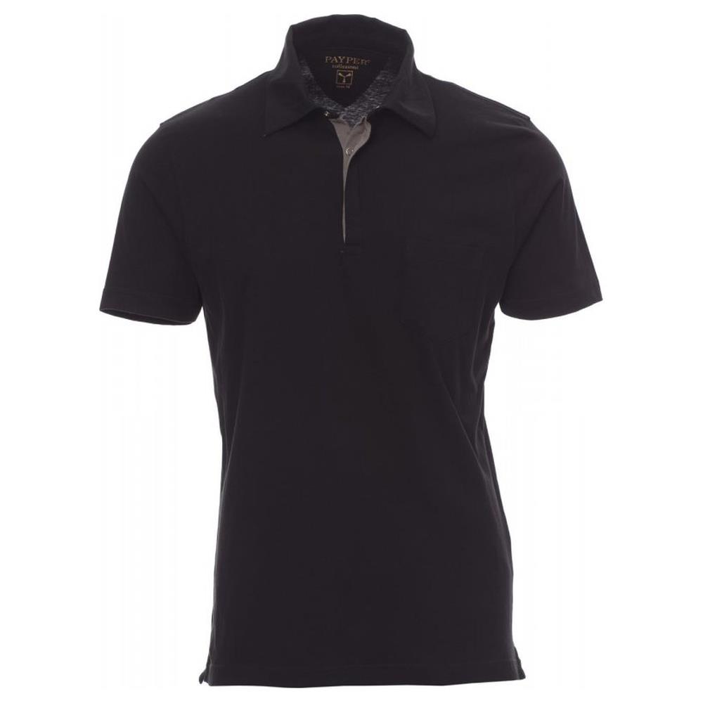 polo manica corta payper chic nero/steel grey s