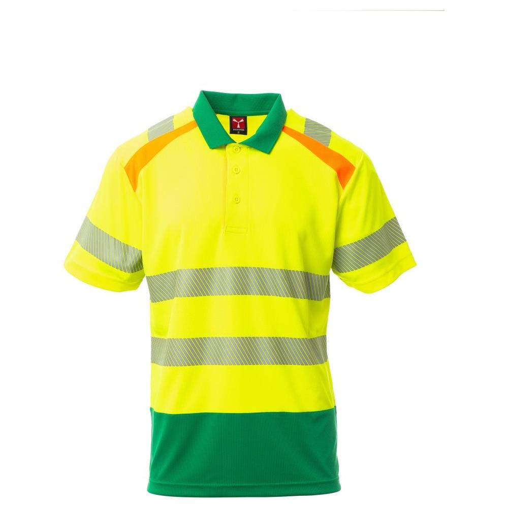polo manica corta payper lane giallo fluo/jelly green xs