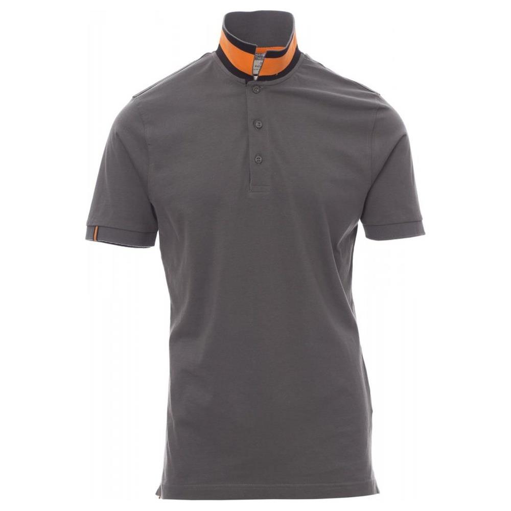 polo manica corta payper memphis smoke/vibrant orange-nero s