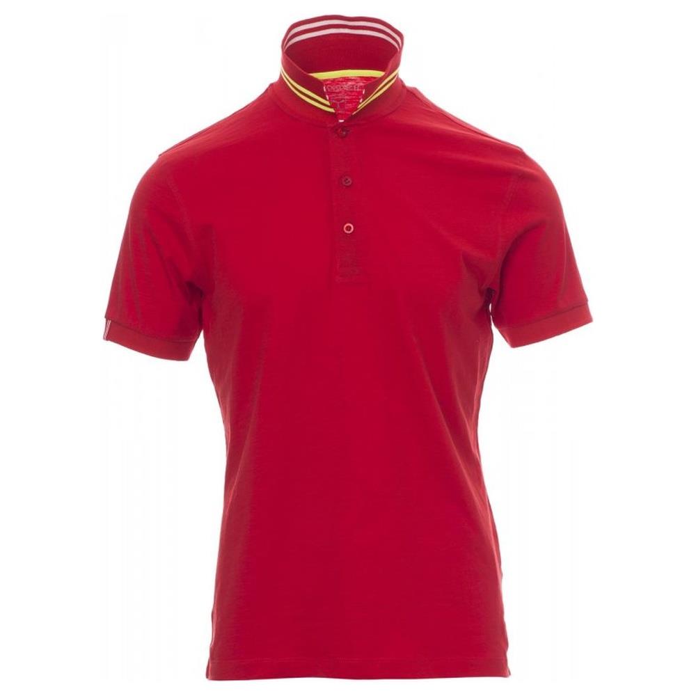 polo manica corta payper nautic red passion/bianco-giallo fluo s