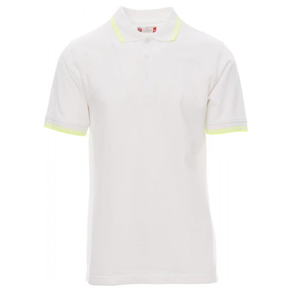 polo manica corta payper skipper bianco/giallo neon s