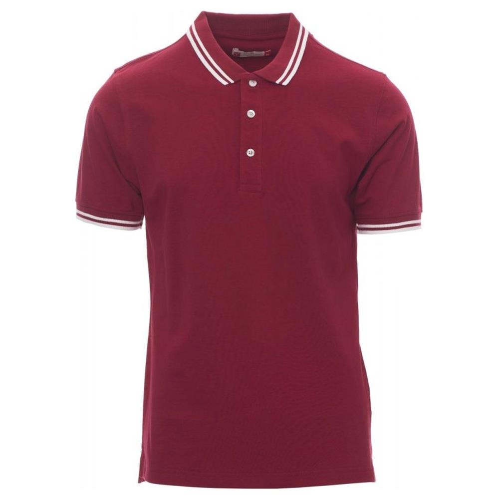 polo manica corta payper skipper bordeaux/bianco s