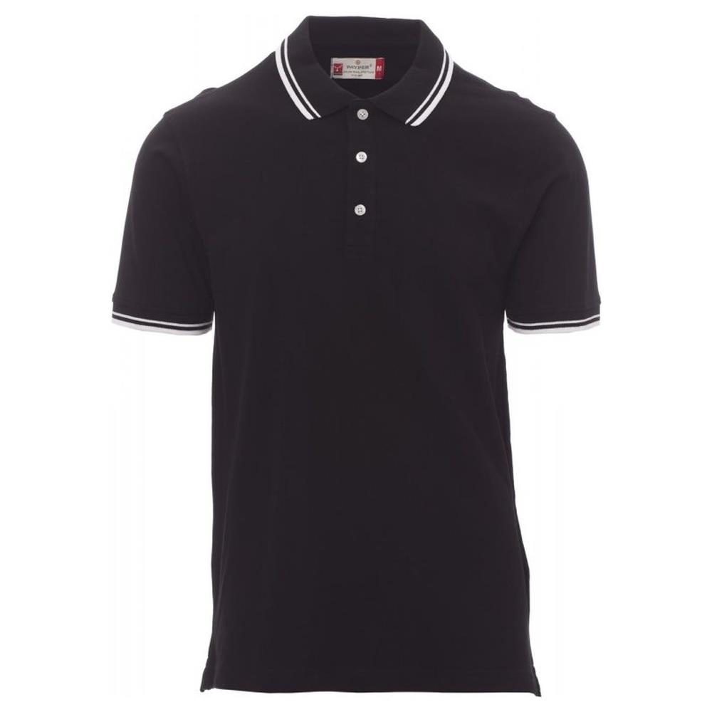 polo manica corta payper skipper nero/bianco xs