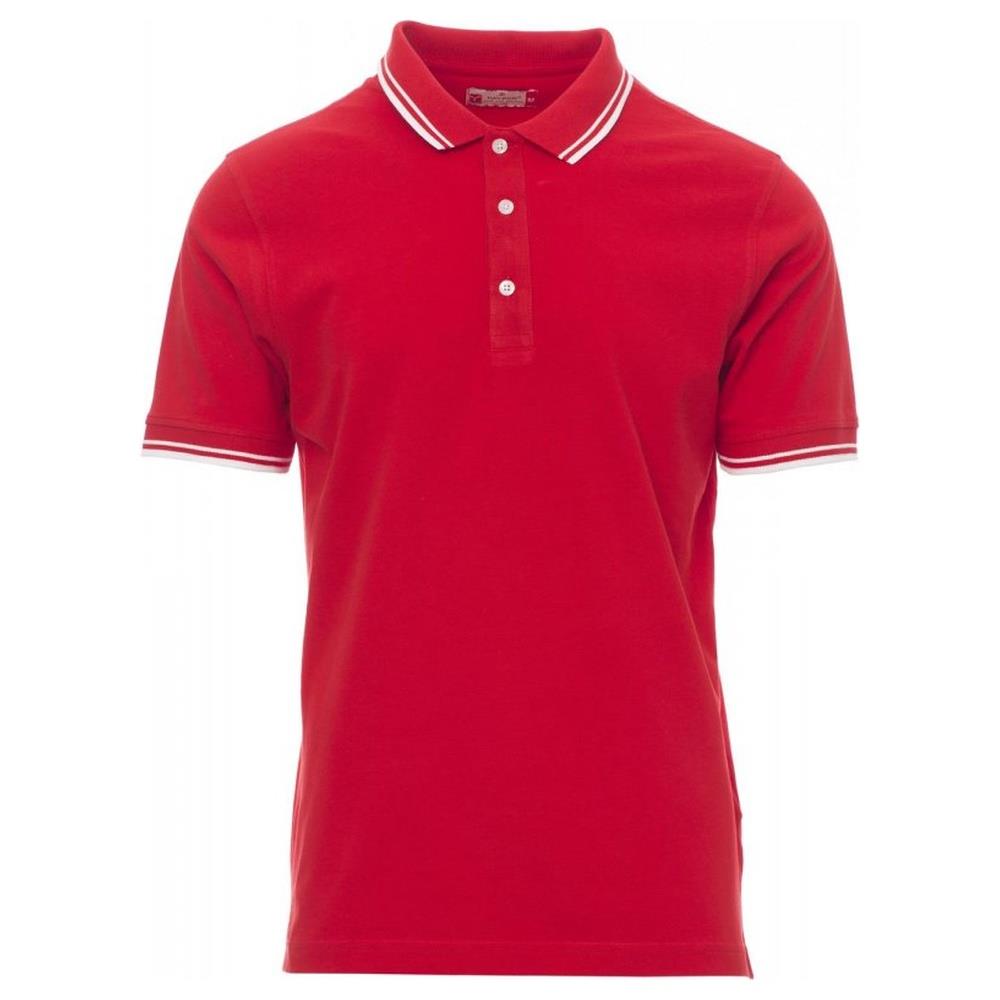 polo manica corta payper skipper rosso/bianco s