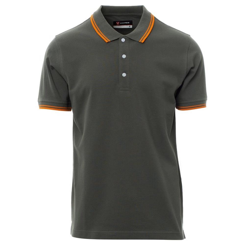 polo manica corta payper skipper smoke/arancione xs