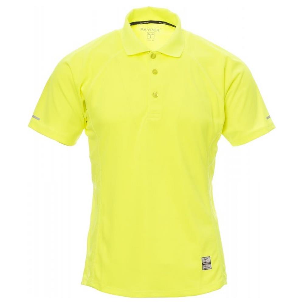 polo manica corta payper training giallo fluo s