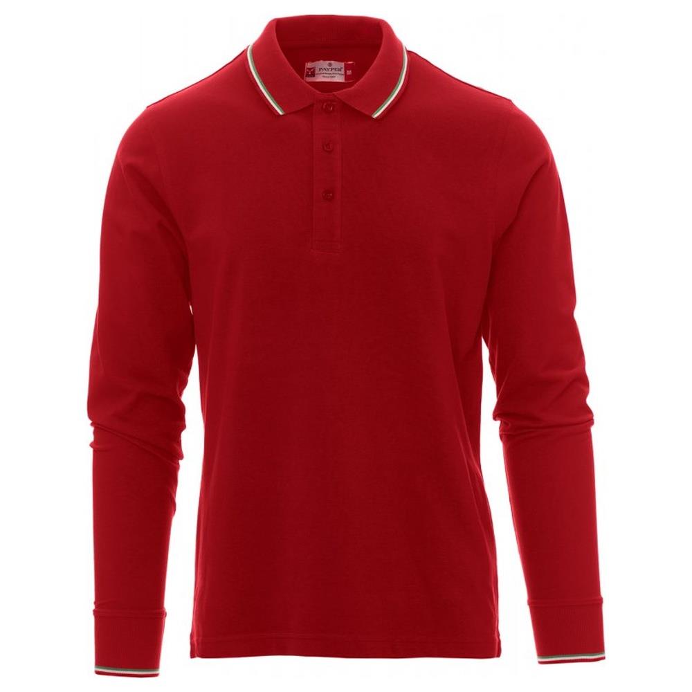 polo manica lunga payper aviazione mars red/italy xxs