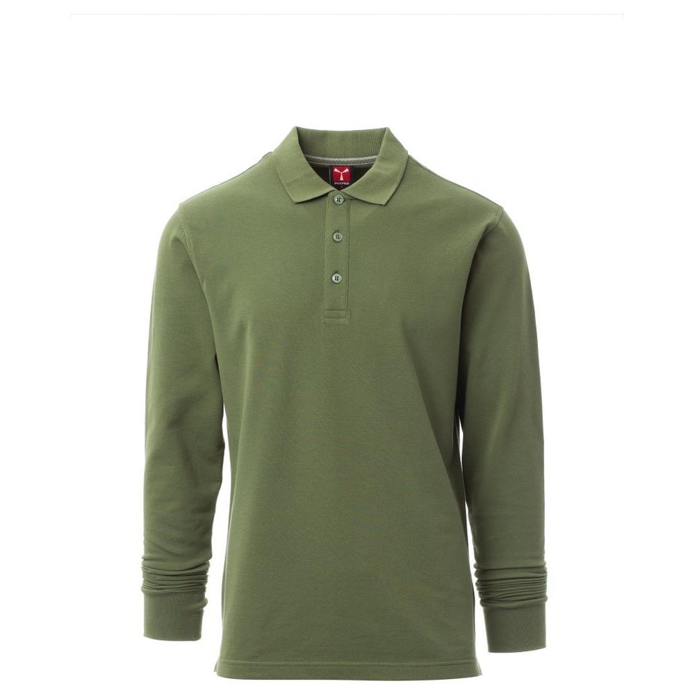 polo manica lunga payper florence verde militare xs
