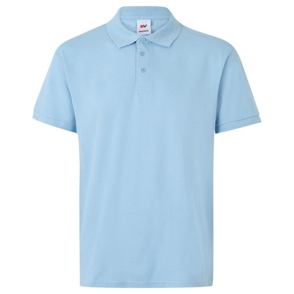 polo velilla maniche corta cod 105502 celeste chiaro xs
