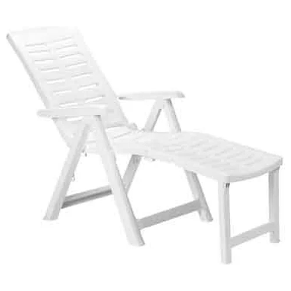 poltrona pieghevole arizona 60x108x109h cm - colore bianco