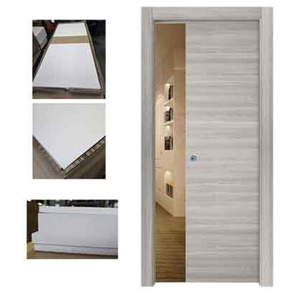 porta scorrevole reversibile olmo grigio effetto venato