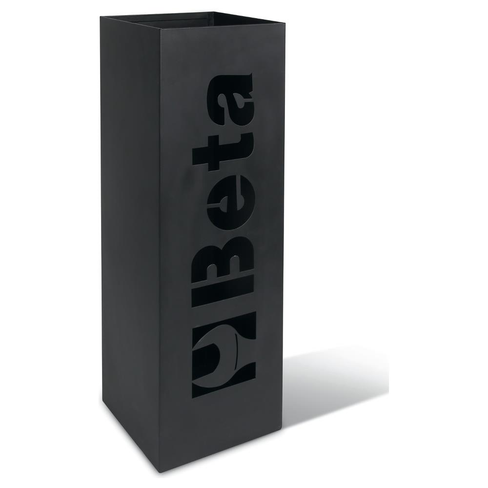 portaombrelli beta nero zincato e verniciato con vaschetta salvagoccia betacollection 9520p