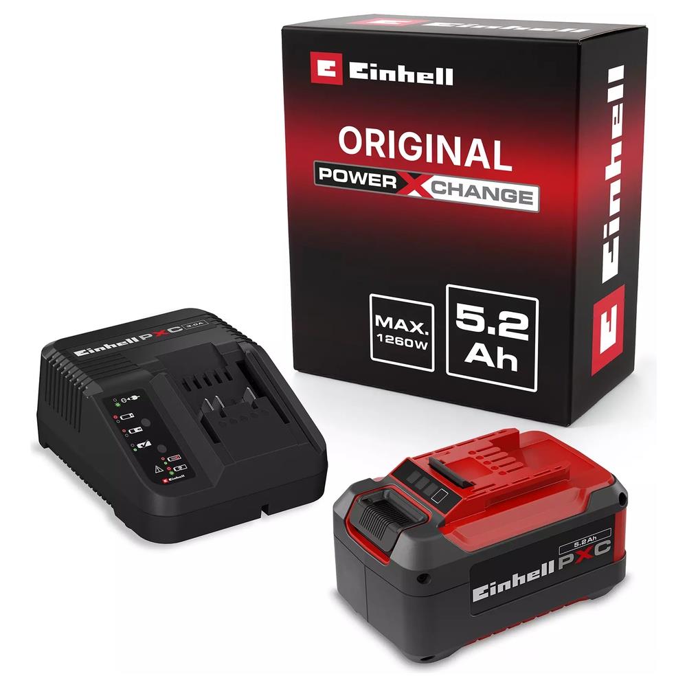 power-x-change einhell 18v 5,2 ah starter-kit